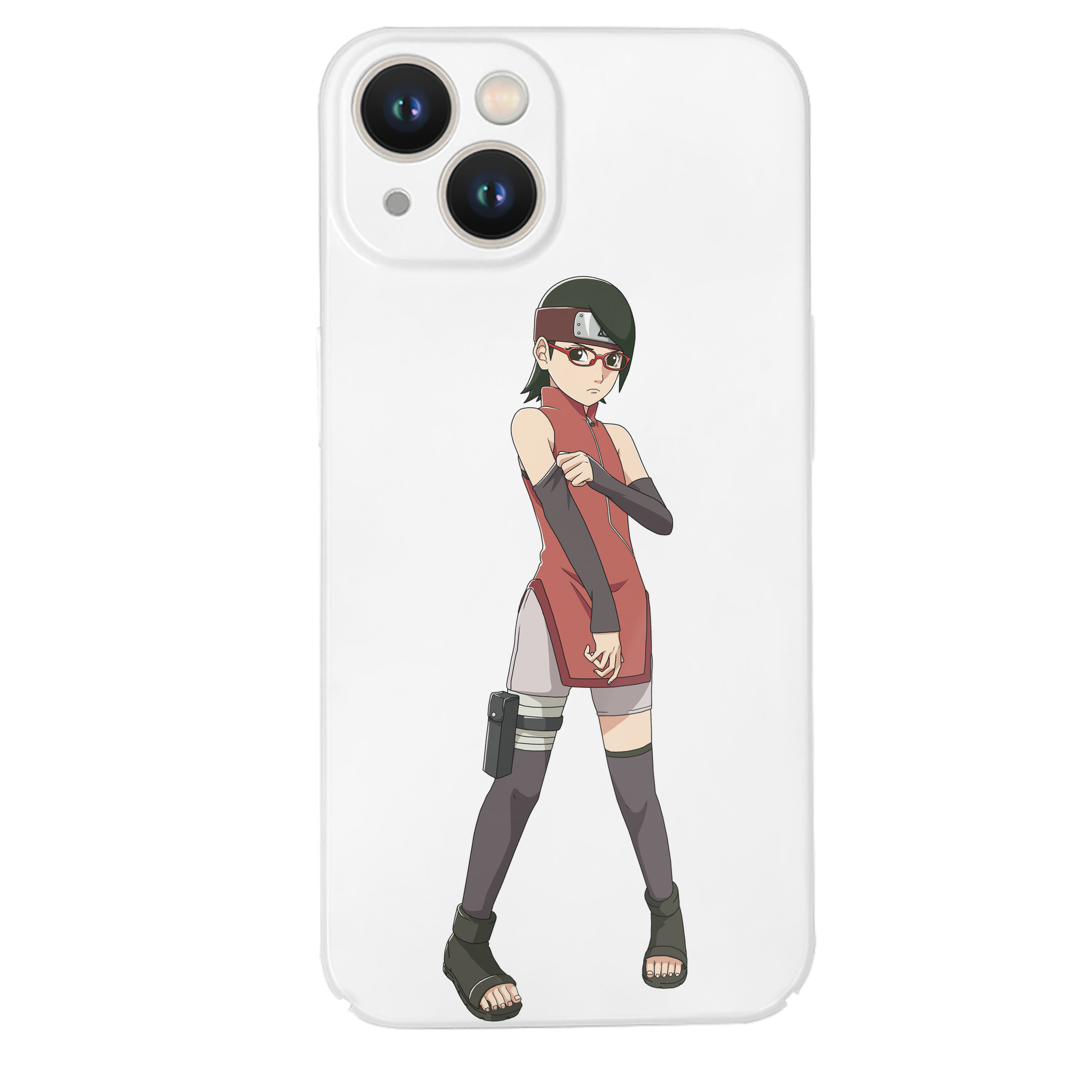 （画像用） NARUTO -ナルト- うちは サラダ Uchiha Sarada 【iPhone 14シリーズ対応】ハードケース
